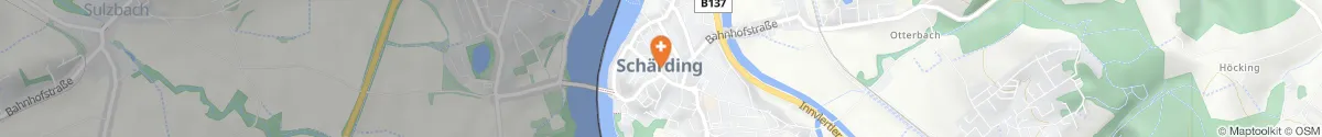 Kartendarstellung des Standorts für Stadt-Apotheke Zur goldenen Krone in 4780 Schärding